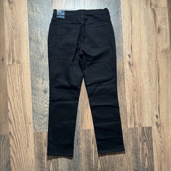 J. Crew Factory Essential Straight Jean All Day Stretch Black Size 27 New W/ Tag - Picture 4 of 5